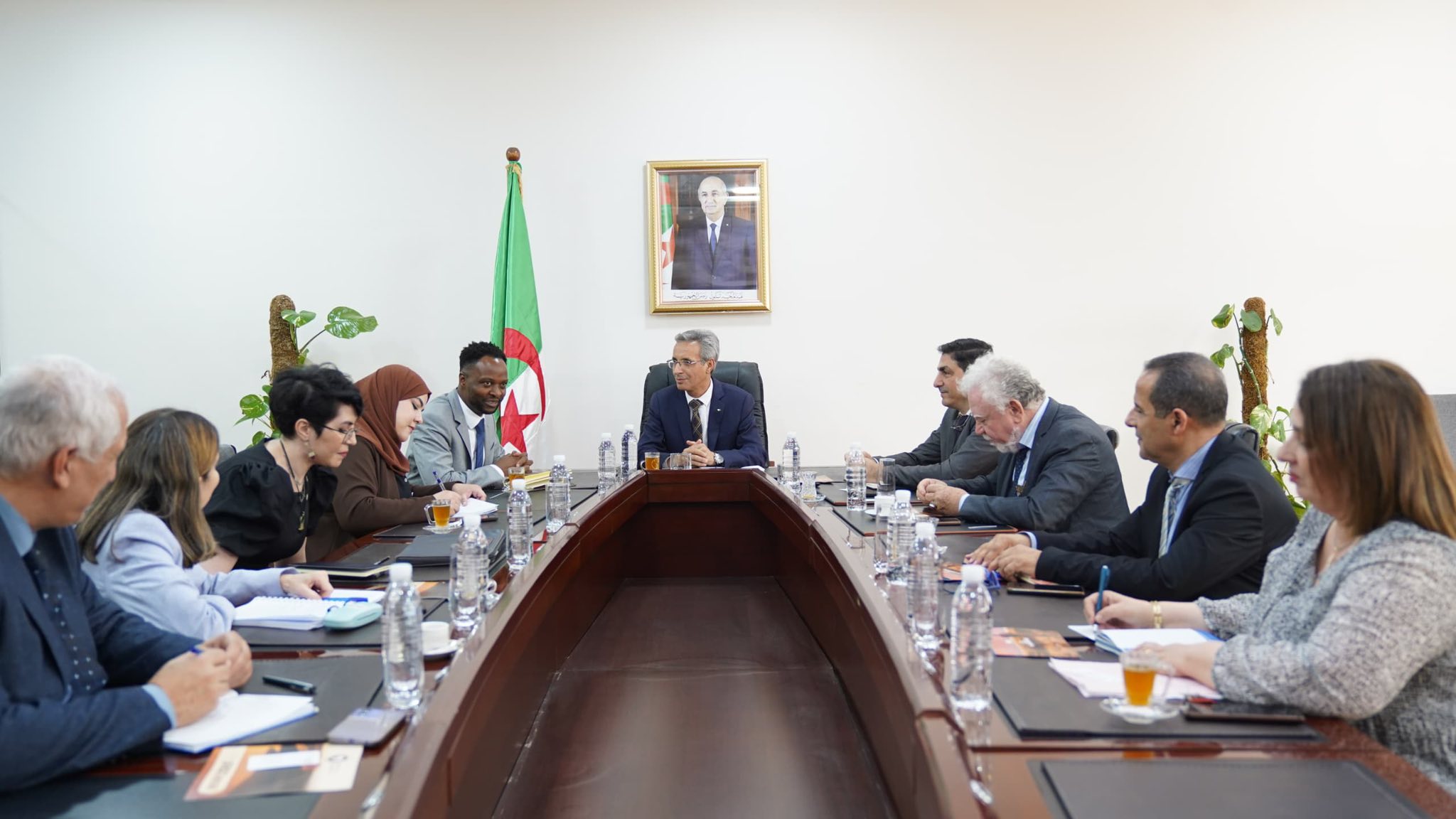 وزير الثقافة يستقبل المدير العام لصندوق التراث العالمي الإفريقي