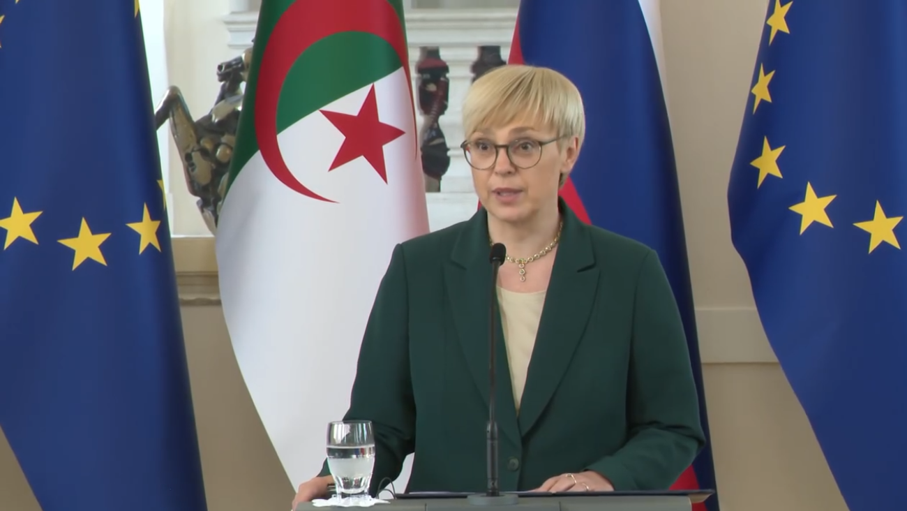 الجزائر- سلوفينيا: الرئيسة بيرتس موسار تبرز الرغبة القوية للطرفين في تعميق علاقاتهما