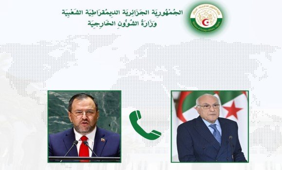 عطاف يتلقى مكالمة هاتفية من نظيره الفنزويلي