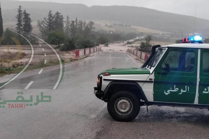 الدرك الوطني ..طرقات مغلقة جراء التقلبات الجوية
