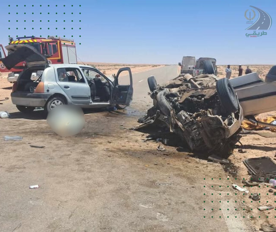 4 قتلى و 4 جرحى في حادث مرور خطير بالجلفة