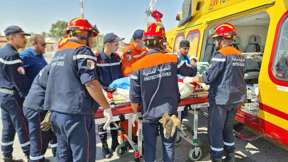 إجلاء جوي لشاب من الوادي إلى مستشفى زرالدة