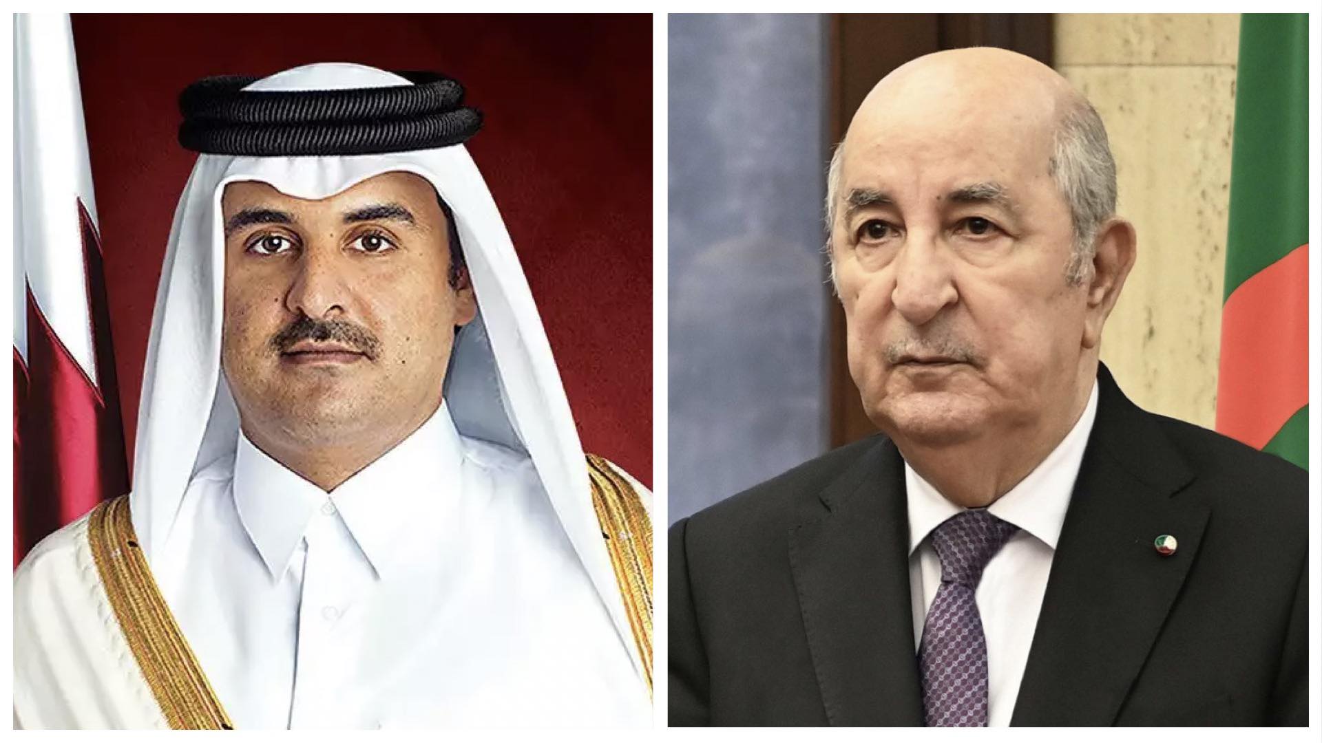 الرئيس تبون يجري مكالمة هاتفية مع أخيه أمير دولة قطر الشقيقة