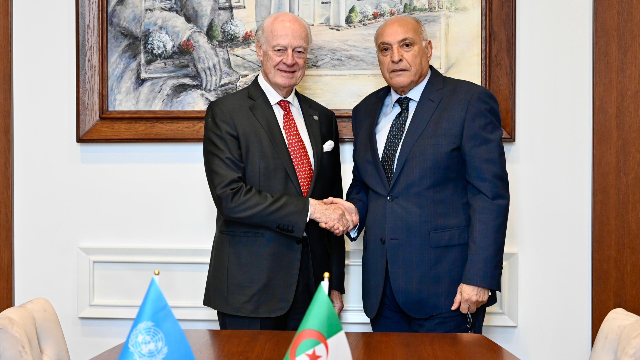 عطاف يلتقي دي ميستورا